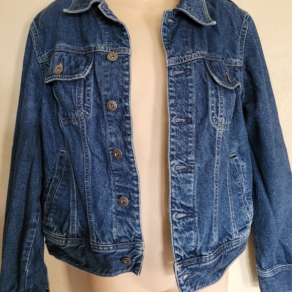 Tommy Hilfiger Trucker Jean Medium Wash Denim Jacket Size Women's Large - Picture 5 of 12